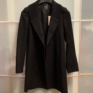 Theory Lucean Black wool coat